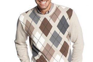 Oscar De La Renta Sweater, Argyle Sweaters - Sweaters - Men .