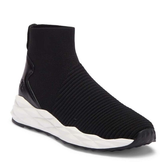 Ash Shoes | Spot Stripe Stretch Geometric Sock Sneakers | Poshma