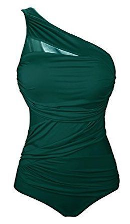 Womens Green Bathing Suit for One Piece. Modest Swimsuits. Modest .