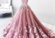 Beautiful Prom Dress A-line Off-the-shoulder Lace Floral Elegant .