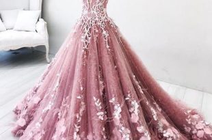 Beautiful Prom Dress A-line Off-the-shoulder Lace Floral Elegant .