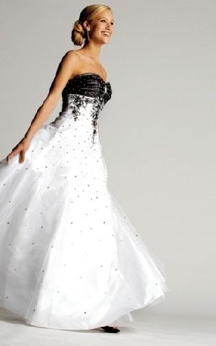 macy's prom dresses black and white | Black wedding dresses, Black .