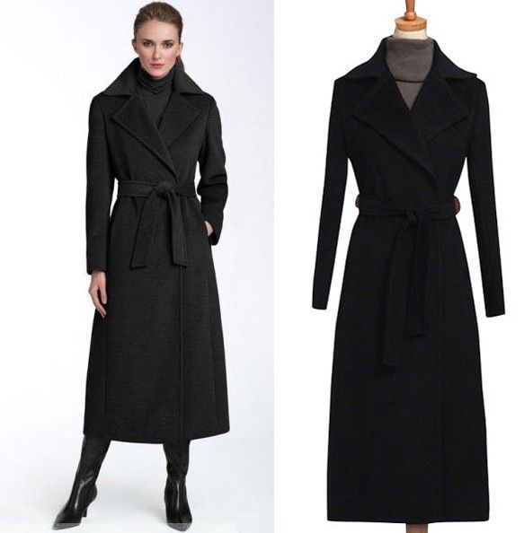 Choose long black coat as evergreen stylish wear - thefashiontamer .