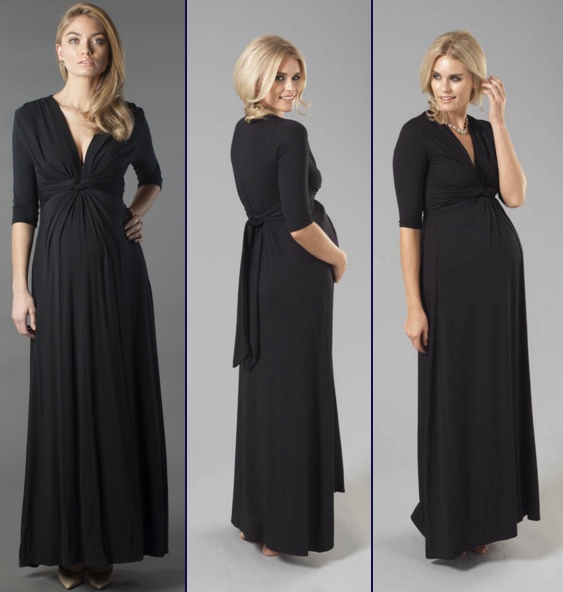 Madderson Intro Black Long Sleeve Serena Maternity dress Jan 2016 .