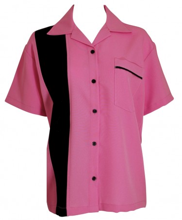 Pink Lady Bowling Shirt | Ladies Bowling Shi