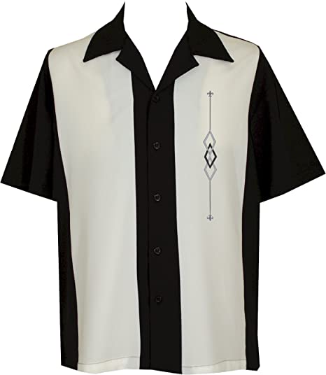 Mens Camp Shirt, Vintage Cuban Style Bowling Shirt ~ Zacardi at .