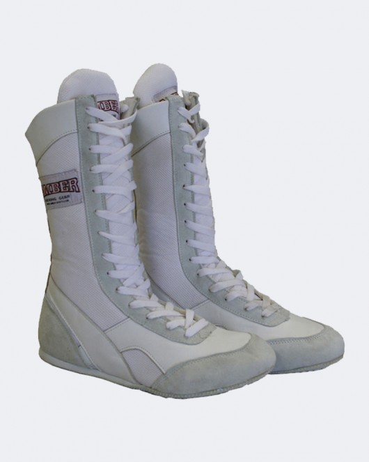 Amber Classic Boxing Shoes White | Competition Appar