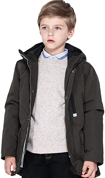Amazon.com: SOLOCOTE Kids Boys Winter Coats Hooded Warm Thick .