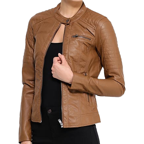 Brown Soft Leather Jacket For Women - Leather Jackets U