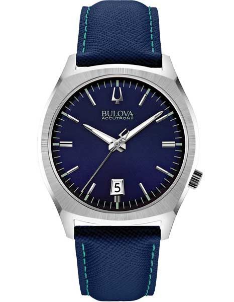 Bulova Mid-Size Accutron II Surveyor Watch - Blue Dial - Blue .