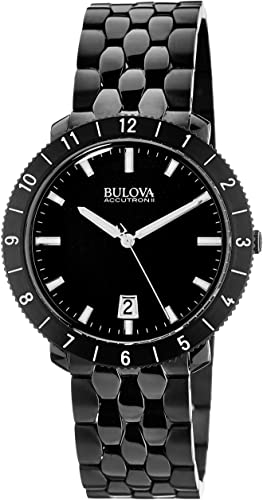 Amazon.com: Bulova Unisex Unisex Accutron II - 98B218 Black Watch .