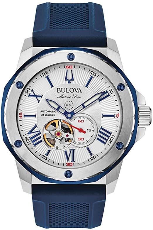 Amazon.com: Bulova Men's Marine Star Automatic Watch - 98A225: Watch