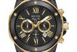 Bulova Men's Chronograph Marine Star Black Silicone Strap Watch .