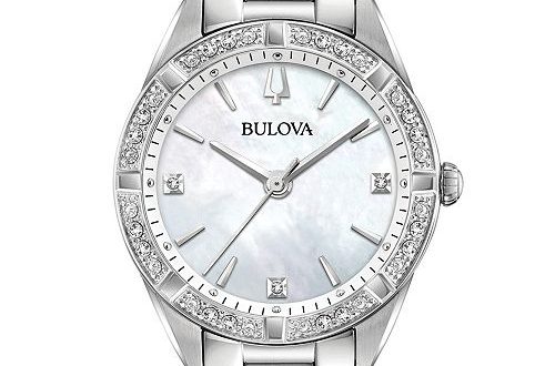 Bulova Women's Sutton Diamond (1/10 ct. t.w.) Stainless Steel .