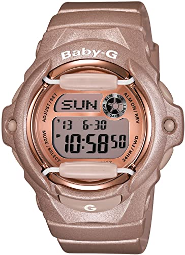 Amazon.com: Casio Women's BG169G-4 Baby G Pink Champagne Watch .