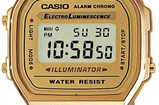 Amazon.com: Casio Vintage Retro Gold Digital Dial Stainless Steel .
