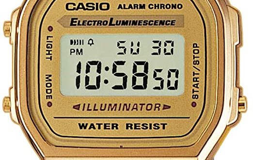 Amazon.com: Casio Vintage Retro Gold Digital Dial Stainless Steel .