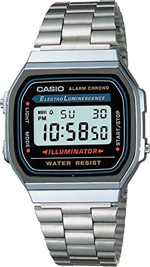 Casio - Casio Men's Classic Digital Illuminator Watch A168WA-1 .