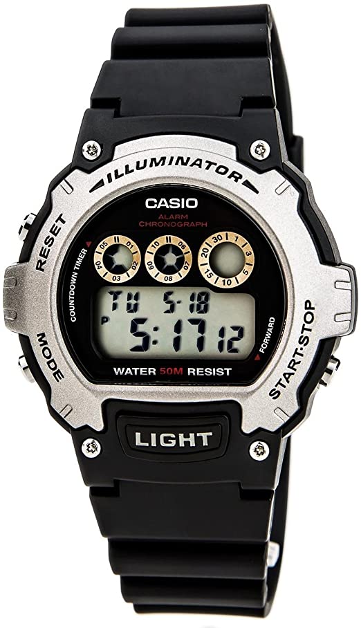 Amazon.com: Casio Illuminator Sports Digital Chrono Watch W214H .