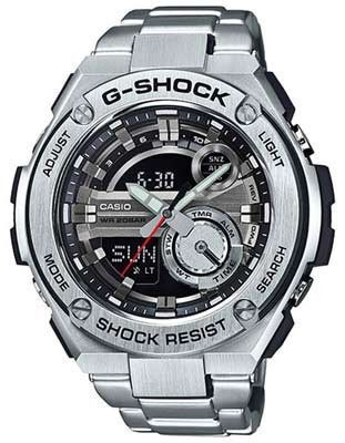 Casio Mens G-Shock G-Steel Watch - Analog - Digital - Stainless .