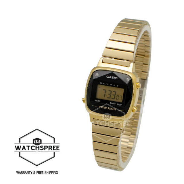 Casio Women's 22mm LA670WGAD-1DF Vintage Retro Stainless Steel .