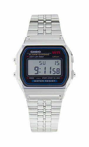 Casio A159wa-n1 Vintage Retro Digital Stainless Steel Watch A159wa .