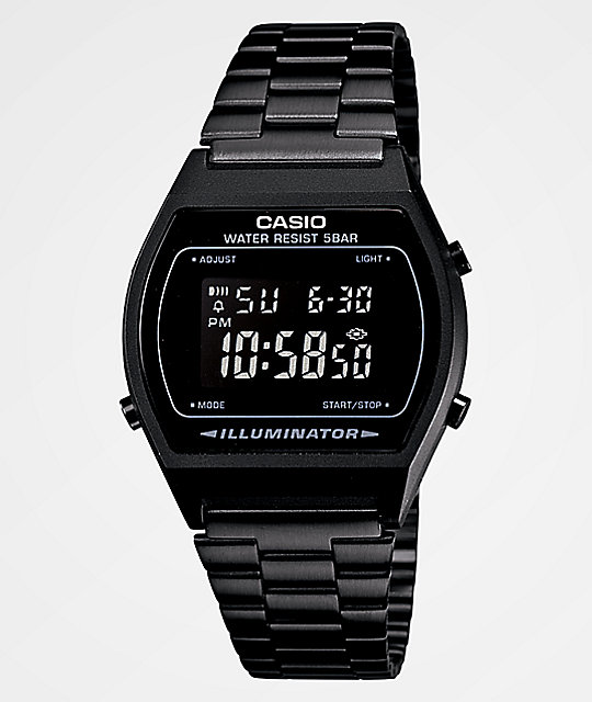 Casio Vintage All Black Digital Watch | Zumi