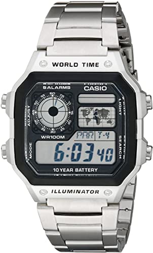 Amazon.com: Casio Men's AE1200WHD-1A Stainless Steel Digital Watch .