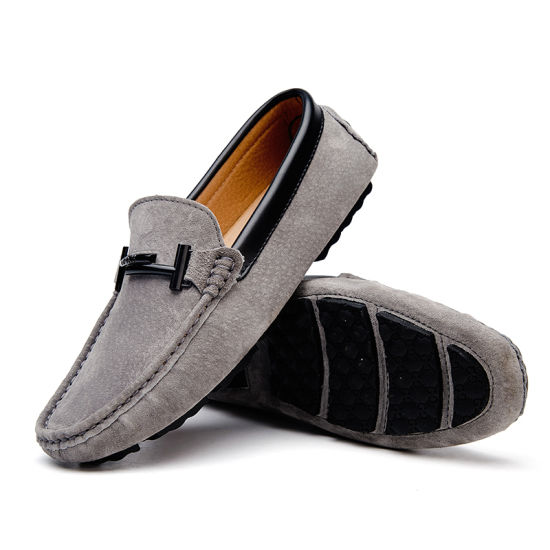 China Slip on Casual Shoes for Men, Breathable Leather Loafers .