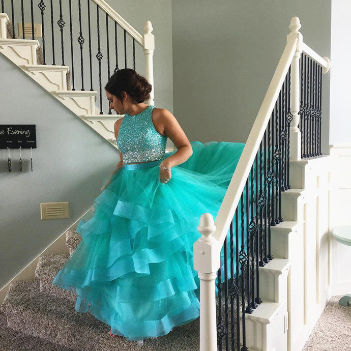 ombre dress,two piece prom dress,ball gowns prom by lass on Zibb