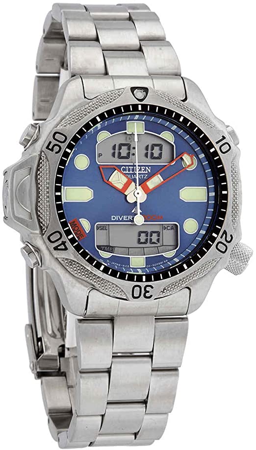 Citizen Aqualand Diver Depth Meter Promaster Blue Dial Men's Watch .