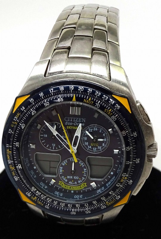 Men's Citizen Eco Drive Skyhawk Blue Angels Watch - shopgoodwill.c