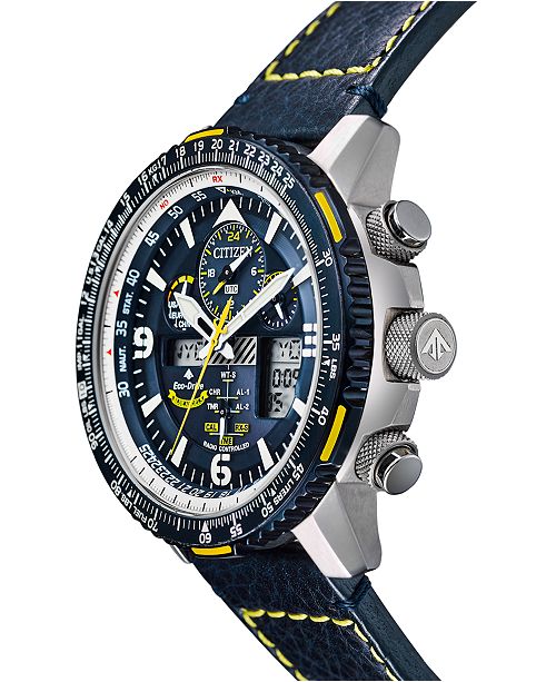 Citizen Eco-Drive Men's Analog-Digital Chronograph Promaster Blue .