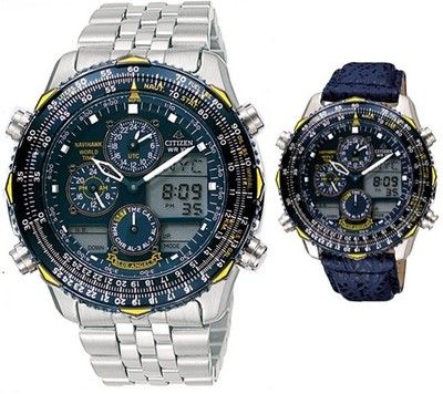 CITIZEN NAVIHAWK BLUE ANGELS WATCH JN0040-58L + Additional Blue .