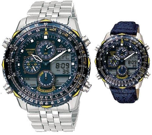 CITIZEN PROMASTER NAVIHAWK BLUE ANGELS PILOTS WATCH JN0040-58L + .