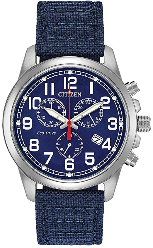 Amazon.com: Citizen Men's Eco-Drive Stainless Steel Quartz Nylon .