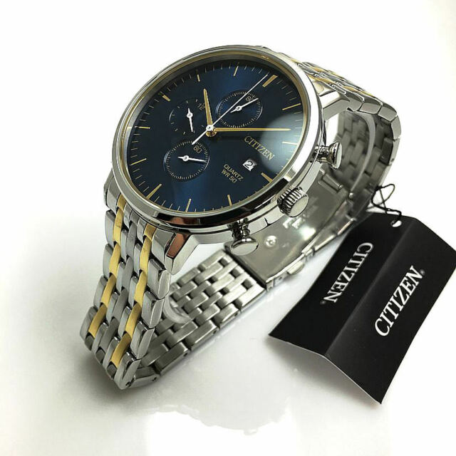 Men's Citizen Chronograph Two Tone Steel Watch AN3614-54L for sale .