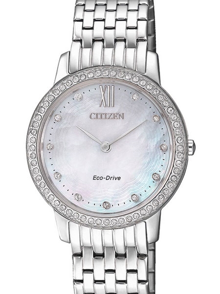 Citizen EX1480-82D Eco-Drive Watch with Swarovski crystals and .