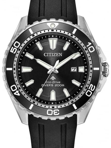 Citizen Eco-Drive Promaster Black Dial Dive Watch #BN0190-1