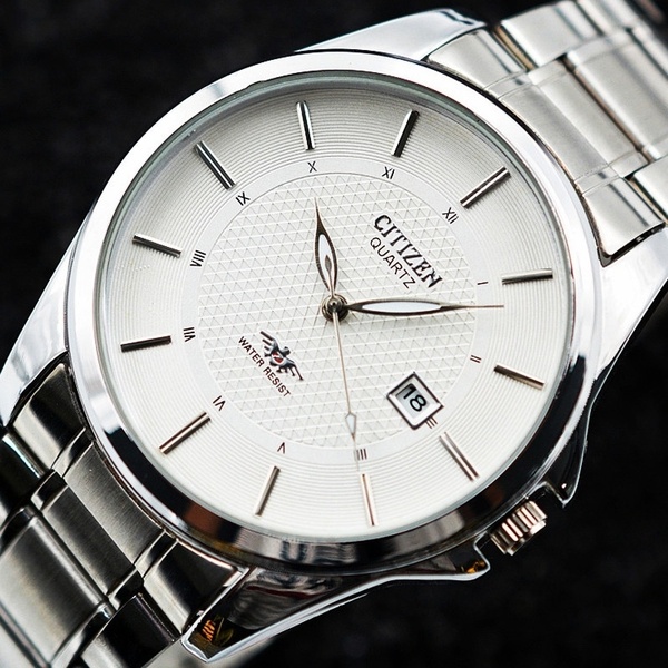 CITIZEN Quartz Watch Stainless Steel Band Wrist Watch Fashion .