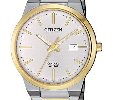 Citizen Quartz Mens Watch - Two-Tone - White Dial - Date .