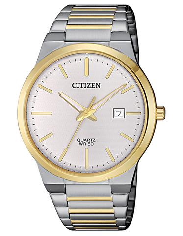 Citizen Quartz Mens Watch - Two-Tone - White Dial - Date .