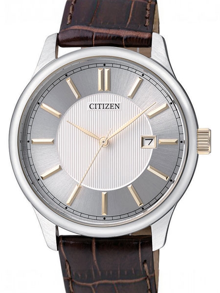 Citizen Quartz Watch with Brown Leather Strap #BI1054-0