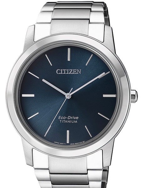 Citizen Eco-Drive Blue Dial Super Titanium Watch #AW2020-8