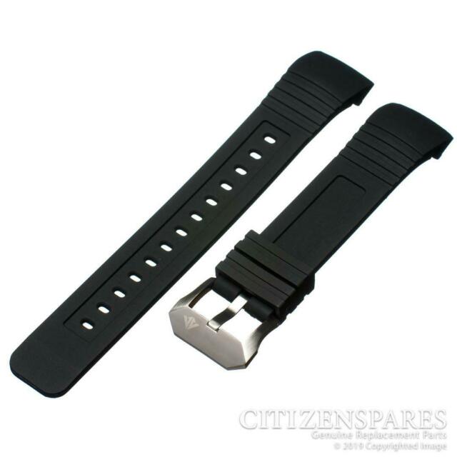 Citizen Eco-drive Bj2120-07e 23mm Black Rubber Watch Band S062764 .