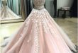 Two Pieces Prom Dresses Classy High Neck Applique Long Prom Dress .