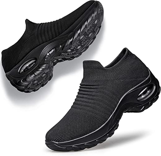 Amazon.com: YHOON Women's Walking Shoes - Sock Sneakers Slip on .