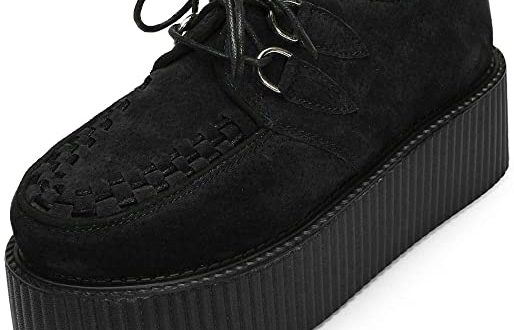 Amazon.com | Women's Creepers Wedge Platform Shoes Lace-Up Flat .
