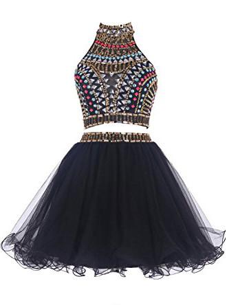 Black Homecoming Dress,Cute Homecoming Dress,Short Prom Dress .