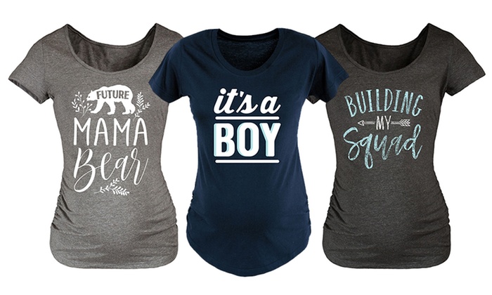 Maternity Scoop Neck T-Shirts | Groupon Goo